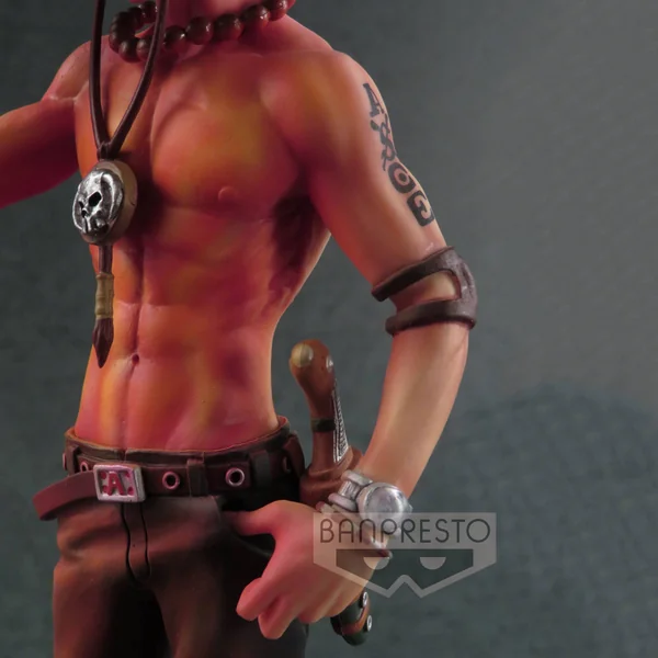 PORTGAS D. ACE BURNING COLOR FIGURINE ONE PIECE SCultures BANPRESTO 19 CM