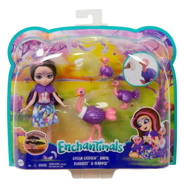 POUPEE OFELIA AUTRUCHE + AUTRUCHE - ENCHANTIMALS