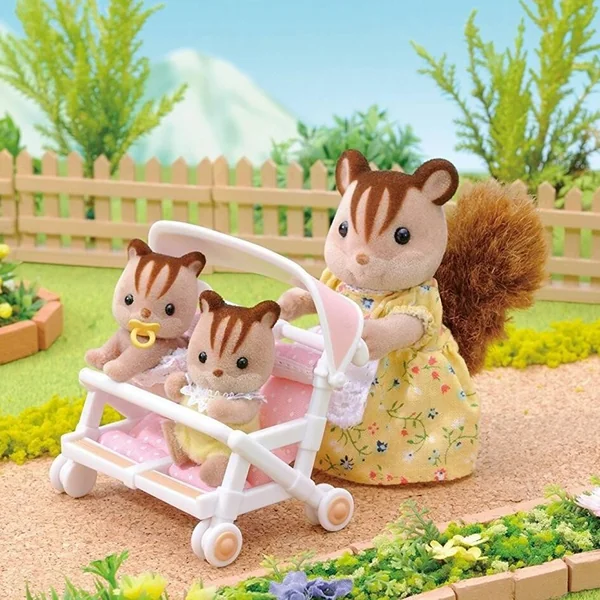 POUSSETTE DOUBLE - SYLVANIAN TOUT POUR BEBES