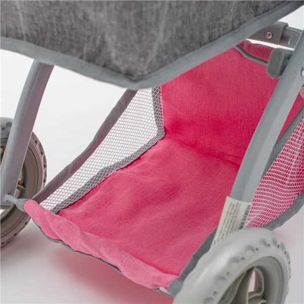 Poussette pour poupées 2 en 1 Baby Mix Sophie rose-gris
