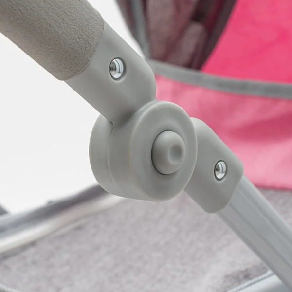 Poussette pour poupées 2 en 1 Baby Mix Sophie rose-gris