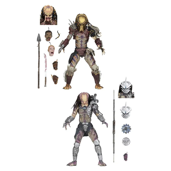 PREDATOR BAD BLOOD & ENFORCER PACK 2 FIGURINES ULTIMATE NECA 20 CM