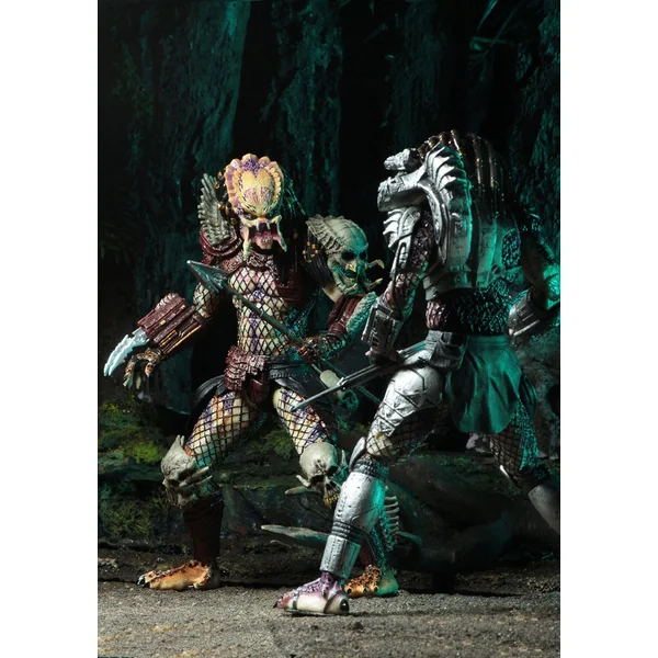 PREDATOR BAD BLOOD & ENFORCER PACK 2 FIGURINES ULTIMATE NECA 20 CM