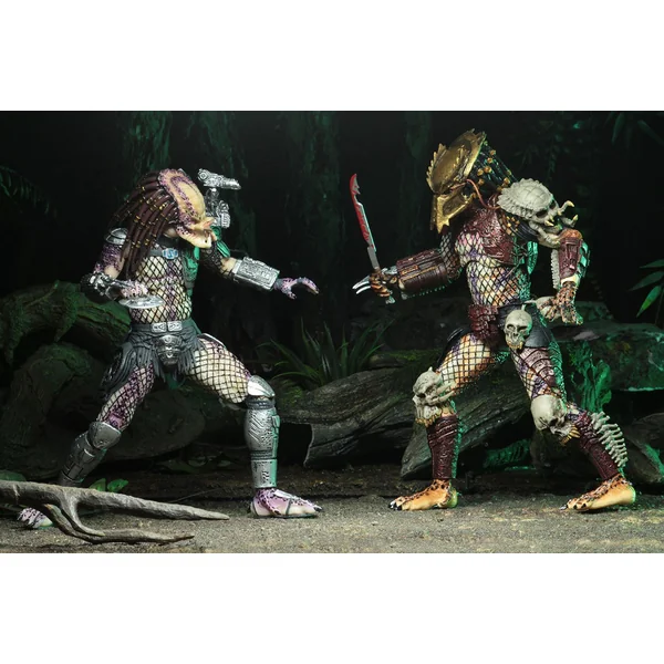 PREDATOR BAD BLOOD & ENFORCER PACK 2 FIGURINES ULTIMATE NECA 20 CM