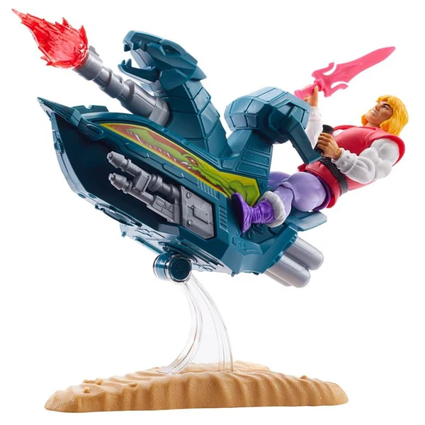 Prince Adam with Sky Sled figurine & vehicule Masters of the Universe Origins 14 cm