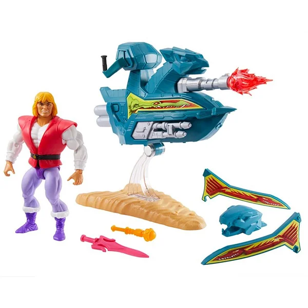 Prince Adam with Sky Sled figurine & vehicule Masters of the Universe Origins 14 cm