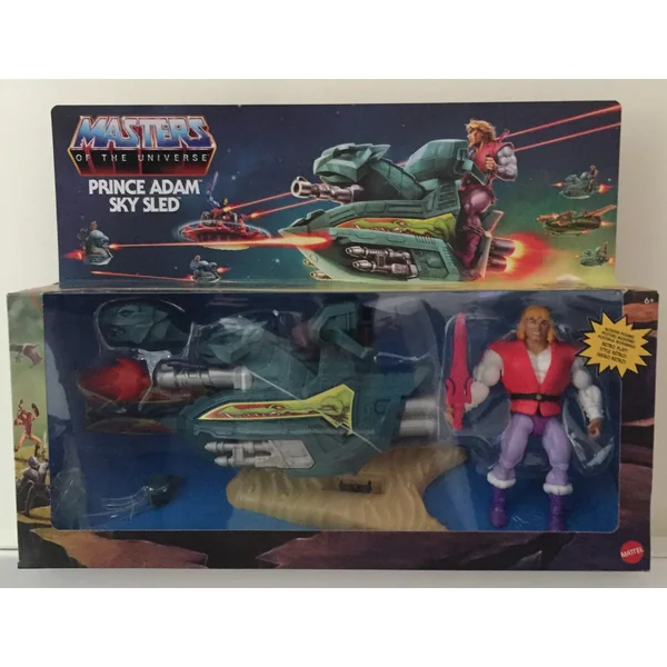 Prince Adam with Sky Sled figurine & vehicule Masters of the Universe Origins 14 cm