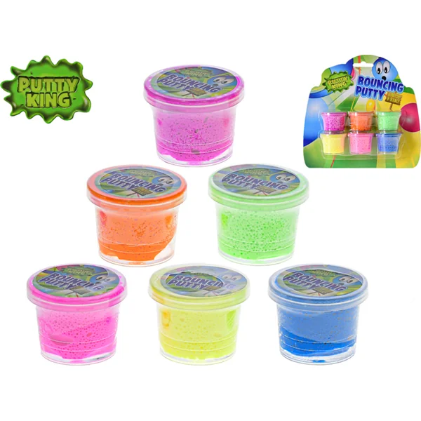 Professor Slime pâte à modeler rebondissante en pot 6x12g