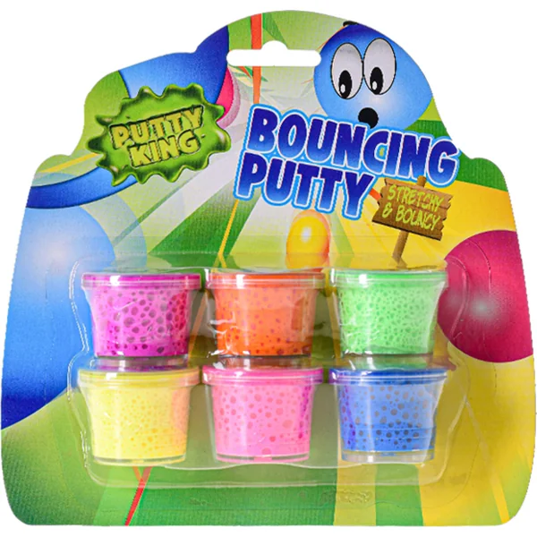 Professor Slime pâte à modeler rebondissante en pot 6x12g