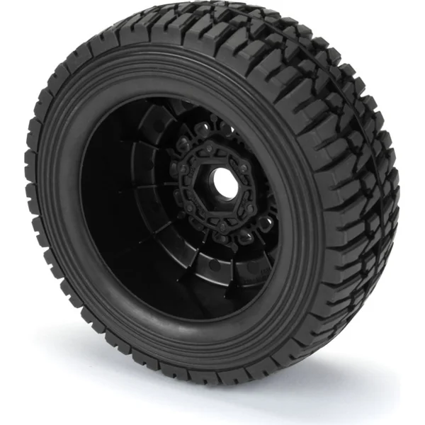 Pro-Line roue 1:7, pneu Mirage TT Belted, jante noire Raid H17 (2)