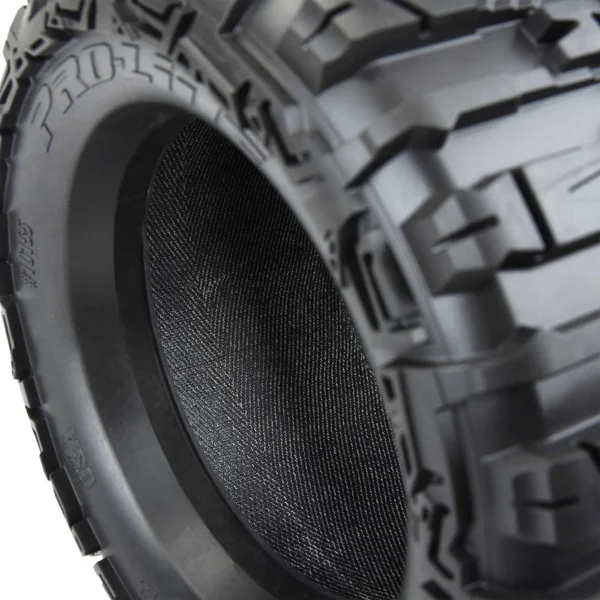 Pro-Line roue 3.8", pneu Trencher HP Belted, jante Raid H17 noir (2)