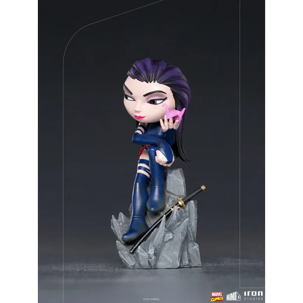 Psylocke X-Men figurine Marvel Comics Mini Co. PVC Deluxe Iron Studios 15 cm