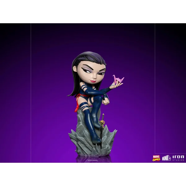 Psylocke X-Men figurine Marvel Comics Mini Co. PVC Deluxe Iron Studios 15 cm