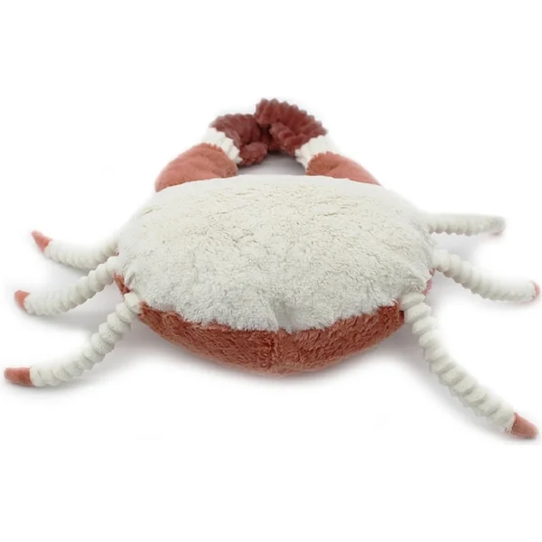 PTIPOTOS Crabe en peluche Cassecou brique - maman avec bébé