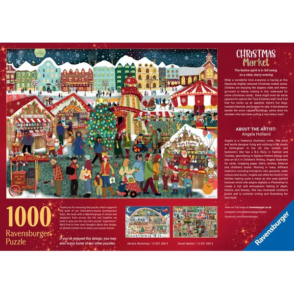 PUZZLE 1000 PIECES - LE MARCHE DE NOEL