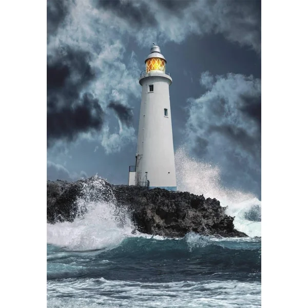 PUZZLE 1000 PIECES - LIGHTHOUSE IN THE STORM