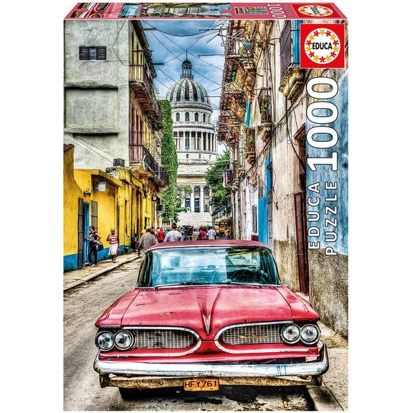 PUZZLE 1000 PIECES VOITURE VINTAGE A LA HAVANE