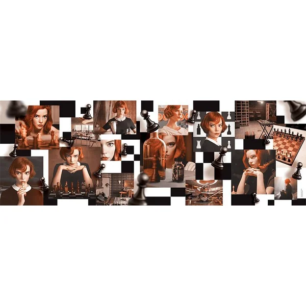 Puzzle 1000 pièces panorama - The Queen's Gambit