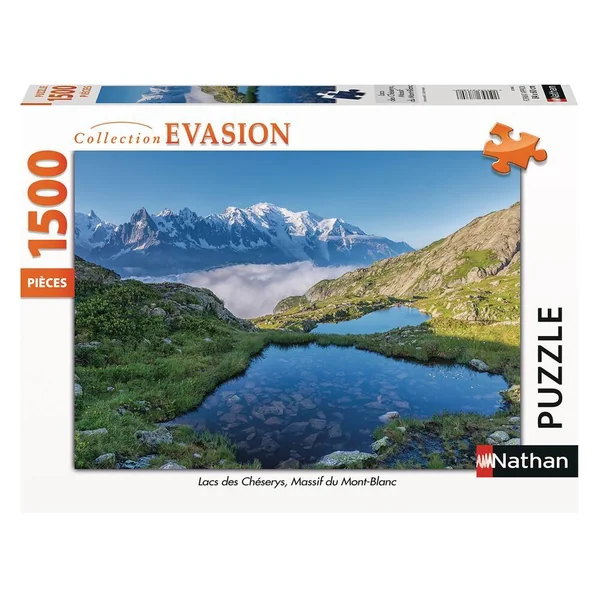 PUZZLE 1500 PIECES - LACS DES CHÉSERYS, MASSIF DU MONT-BLANC