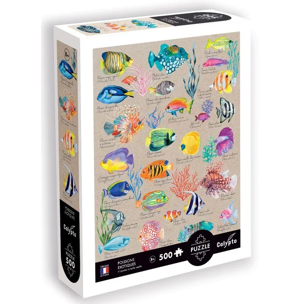 PUZZLE 500 PIECES - POISSONS EXOTIQUES