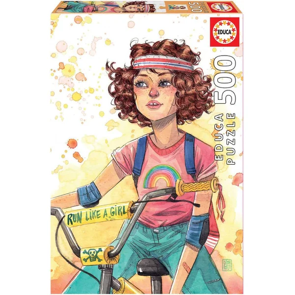 PUZZLE 500 PIECES - RUN LIKE A GIRL