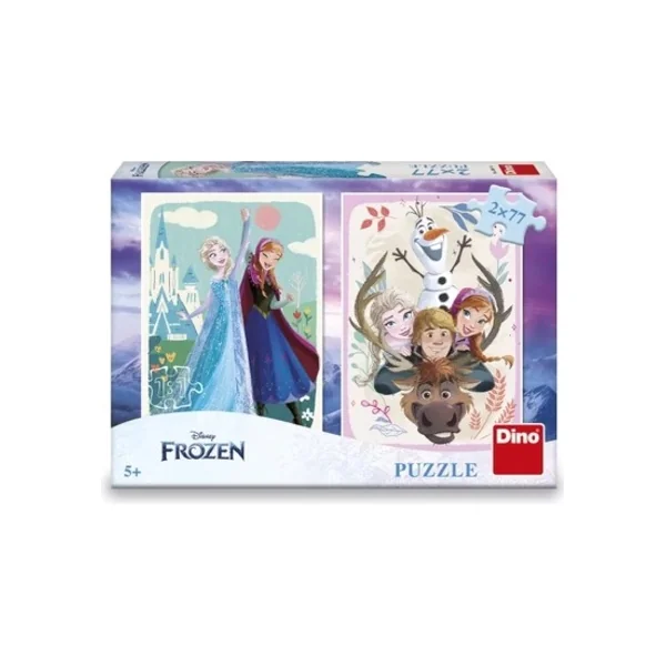 Puzzle Frozen : Anna et Elsa 2x77 pièces