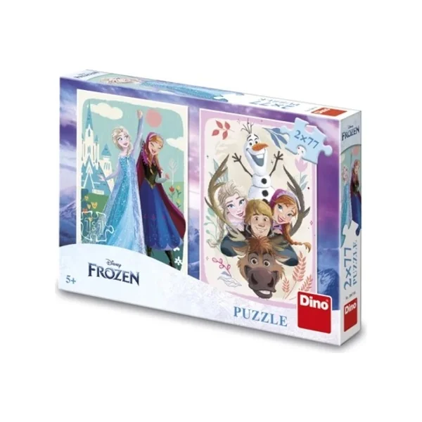 Puzzle Frozen : Anna et Elsa 2x77 pièces