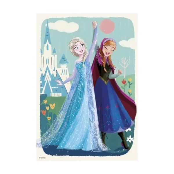 Puzzle Frozen : Anna et Elsa 2x77 pièces