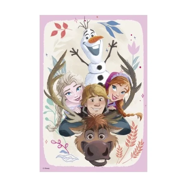 Puzzle Frozen : Anna et Elsa 2x77 pièces