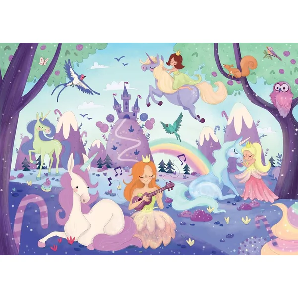 PUZZLE GIANT 24 PIECES - LE MONDE MAGIQUE DES LICORNES