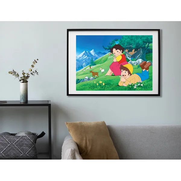 Puzzle Heidi "La promenade dans les Alpes" 1000 pièces Les séries de Notre enfance 2024