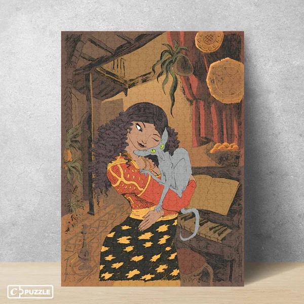 Puzzle Le Chat du Rabbin Joann Sfar 1000 pièces C-PUZZLE 2024 (DV12816)