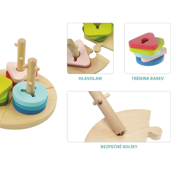 Puzzle Montessori en bois, Wood