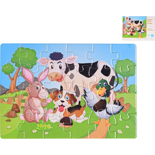 Puzzle pour enfants 25x17, 5cm animaux 24 pièces