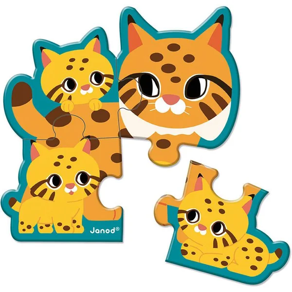 PUZZLES ÉVOLUTIFS ANIMAUX 2-3-4-5-6 PCS