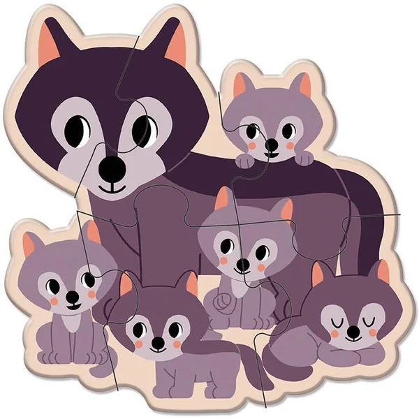PUZZLES ÉVOLUTIFS ANIMAUX 2-3-4-5-6 PCS