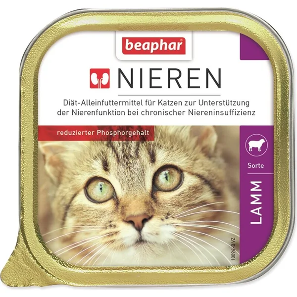 Pâté Beaphar Régime rénal pour chats agneau 100g