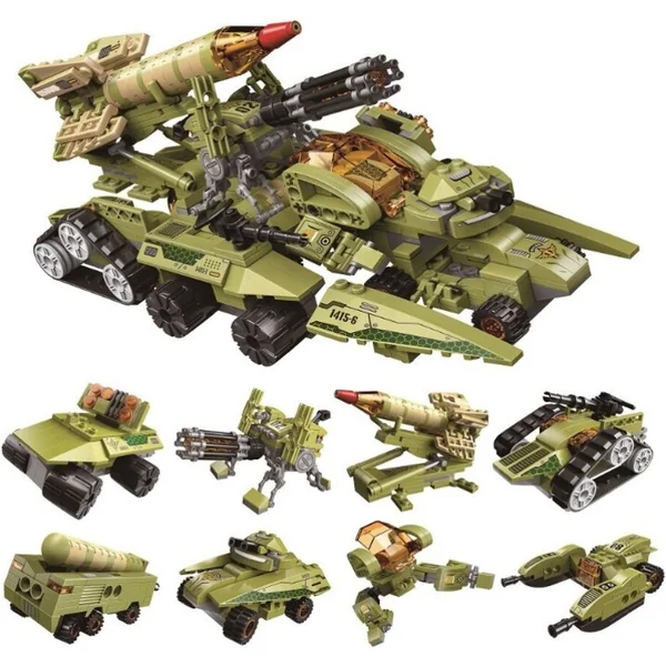 Qman Thunder Expedition Battle Car 1415 ensemble 8v1