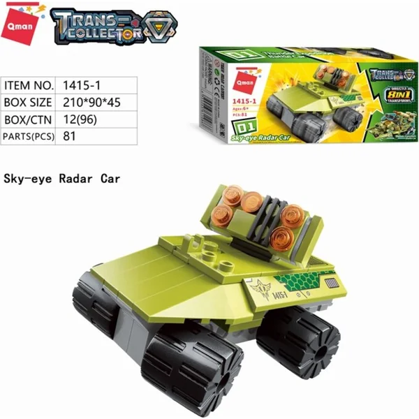 Qman Thunder Expedition Battle Car 1415 ensemble 8v1