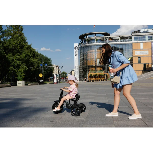 QPLAY Tricycle Rito star Grey, pliable, âge 10-72 mois