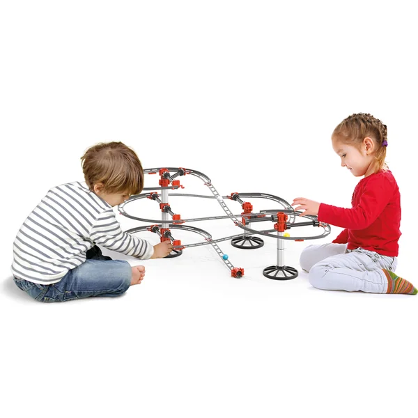 Quercetti Skyrail set de démarrage - montagnes russes pour billes 96 pcs