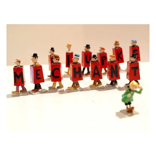 QUICK & FLUPKE: VENDETTA, FLUPKE EST UN MECHANT GARCON - ensemble de 28 mini-figurines en métal