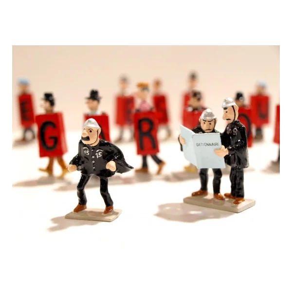 QUICK & FLUPKE: VENDETTA, FLUPKE EST UN MECHANT GARCON - ensemble de 28 mini-figurines en métal