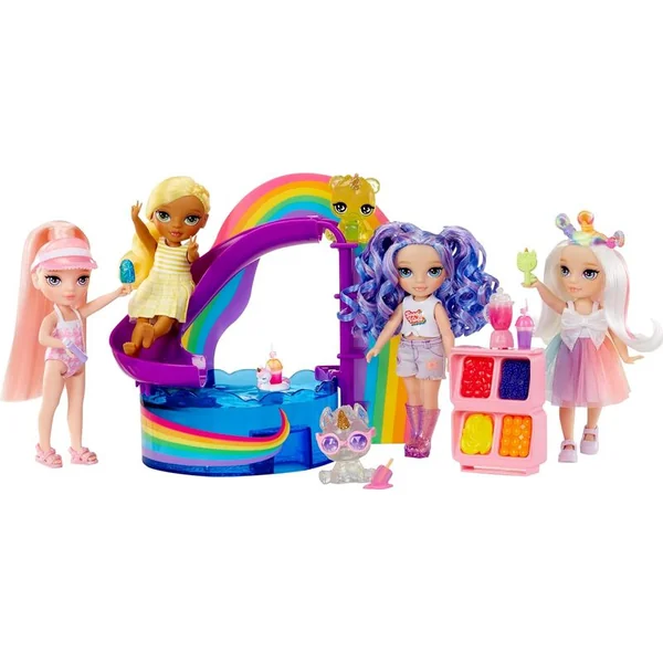 Rainbow High Coffret avec petite sœur – piscine