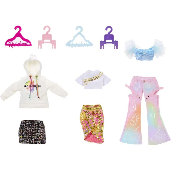 RAINBOW HIGH - GARDE-ROBE ARC-EN-CIEL AVEC POUPEE MANNEQUIN - AMAYA
