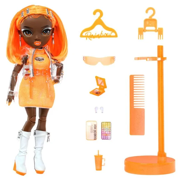 RAINBOW HIGH POUPEE MANNEQUIN MICHELLE ST CHARLES ORANGE 27 CM