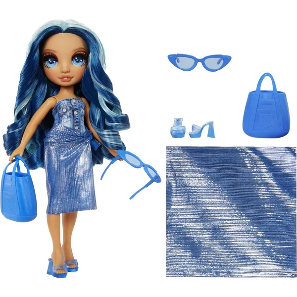 RAINBOW HIGH SWIM ET STYLE POUPEE MANNEQUIN 27 CM - SKYLER BLEU