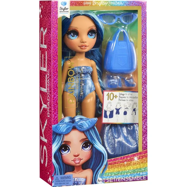 RAINBOW HIGH SWIM ET STYLE POUPEE MANNEQUIN 27 CM - SKYLER BLEU
