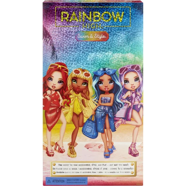 RAINBOW HIGH SWIM ET STYLE POUPEE MANNEQUIN 27 CM - SKYLER BLEU