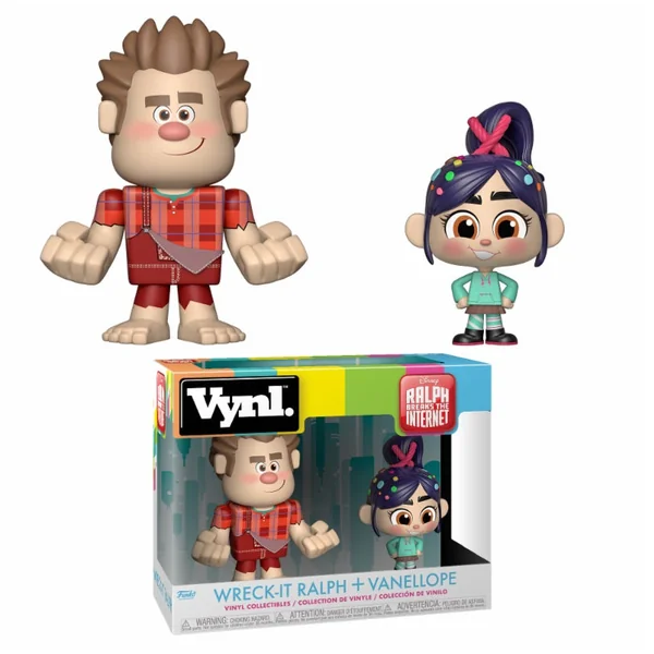 RALPH 2.0: WRECK-IT RALPH + VANELLOPE, FUNKO VYNL - coffret de 2 figurines vinyl 10 cm